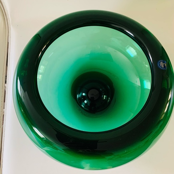Royal Copenhagen Green Glass bowl - Picture 4 of 11